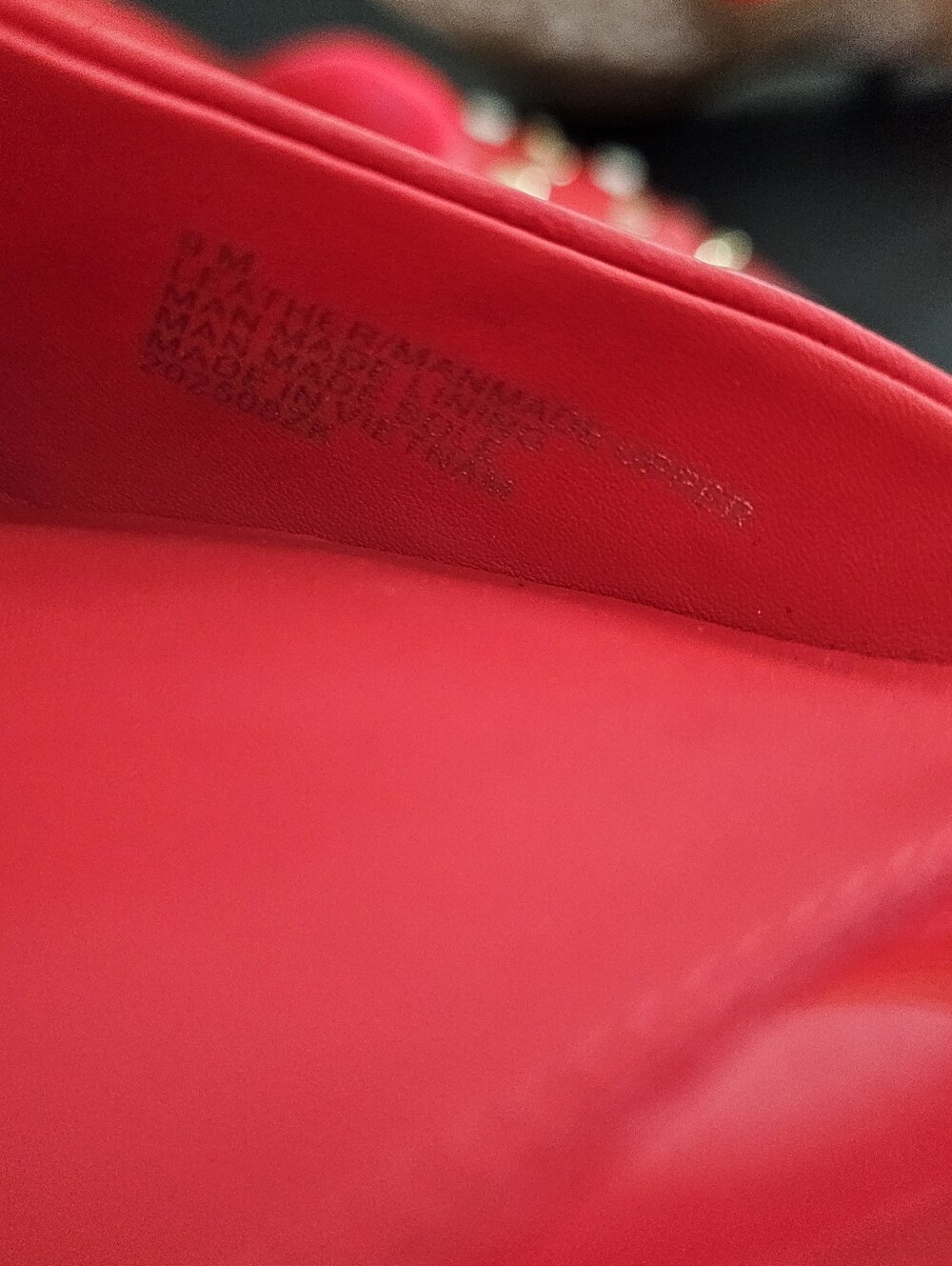 Gianni Bini Red Pointed Slingback Kitten Heels w/Metal Studs Women's Sz 8 & 9.5 - Picture 7 of 8